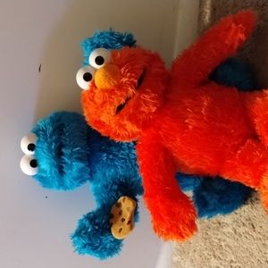 Build A Bear Workshop Limited Edition 2005 Cookie Monster & 2004 Elmo